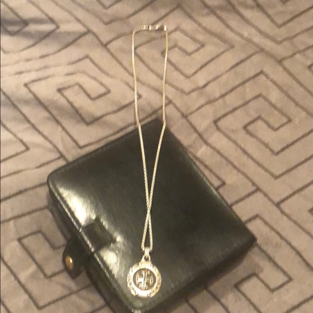 Men’s SCOTT KAY BLACK SAPPHIRE CROSS NECKLACE